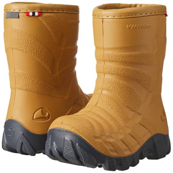 viking Unisex Baby Ultra 2.0 Schneestiefel, Mustard Grey, 25 EU