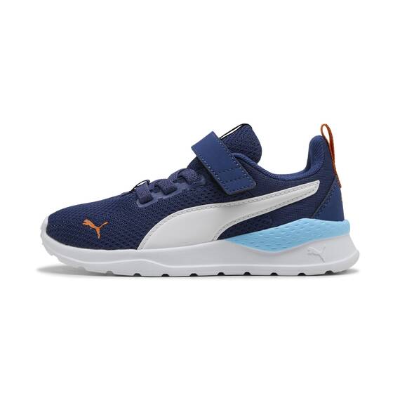 PUMA Kinder Anzarun Lite Kids Sneaker 32, Blue Jewel White Vermillion Orange