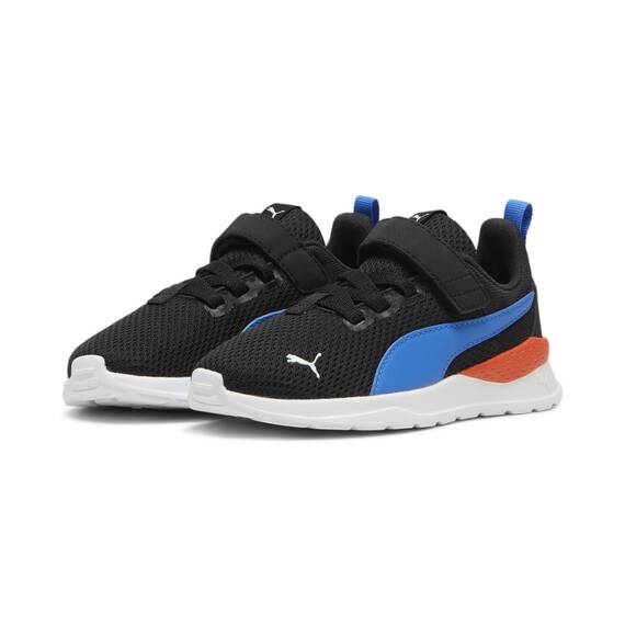 PUMA Kinder Anzarun Lite Kids Sneaker 34.5, Black Hyperlink Blue White Redmazing