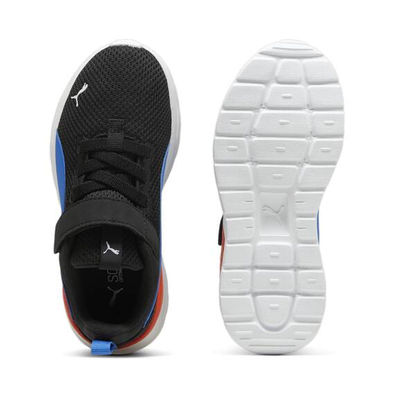 PUMA Kinder Anzarun Lite Kids Sneaker 34.5, Black Hyperlink Blue White Redmazing