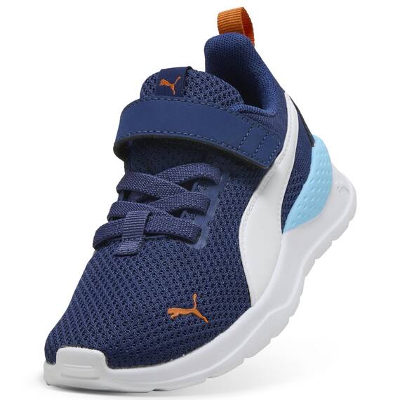 PUMA Kinder Anzarun Lite Kids Sneaker 32, Blue Jewel White Vermillion Orange