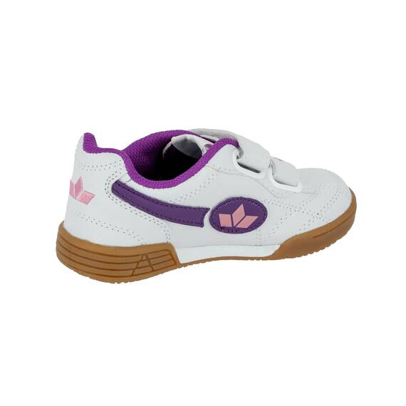 Lico Bernie V Unisex Kinder Multisport Indoor Schuhe, Weiß/ Lila/ Rosa, 28 EU