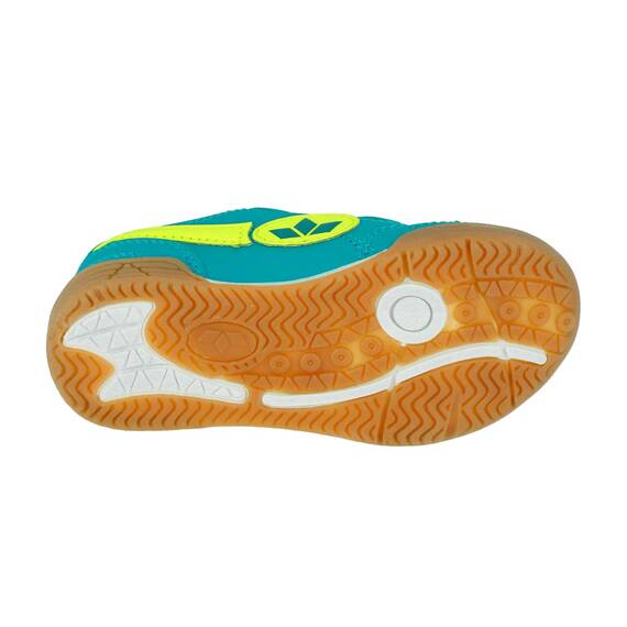 Lico Unisex Kinder Bernie V Hallenschuhe, Petrol Lemon, 28 EU