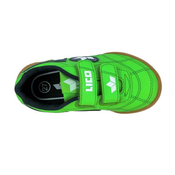 Lico Unisex Kinder Bernie V Hallenschuhe, Grün Marine Weiß, 31 EU