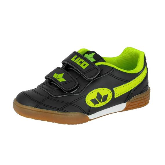 Lico Unisex Kinder Bernie V Hallenschuhe, Schwarz Lemon, 36 EU