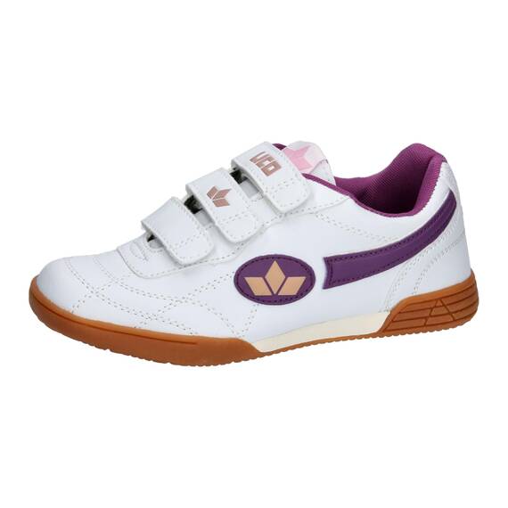 Lico Bernie V Unisex Kinder Multisport Indoor Schuhe, Weiß/ Lila/ Rosa, 39 EU