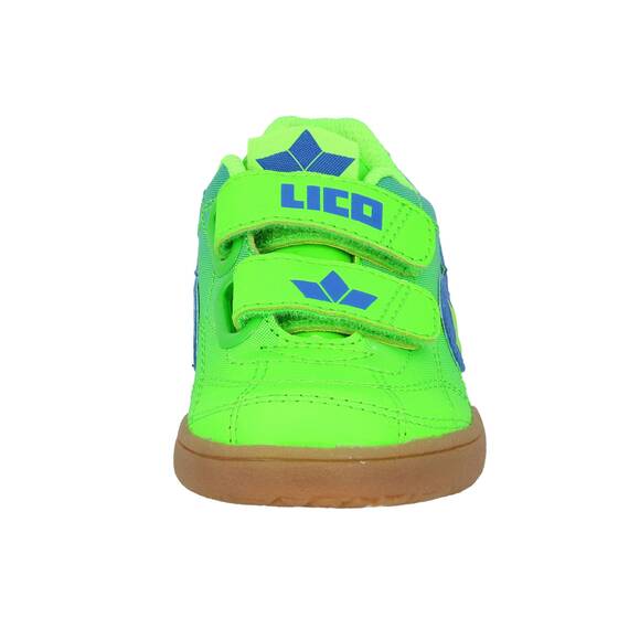 Lico Jungen Hallenschuh Sportschuh Bernie V, Lemon/Blau, 34 EU