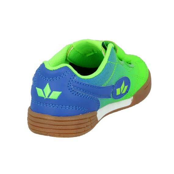 Lico Jungen Hallenschuh Sportschuh Bernie V, Lemon/Blau, 34 EU