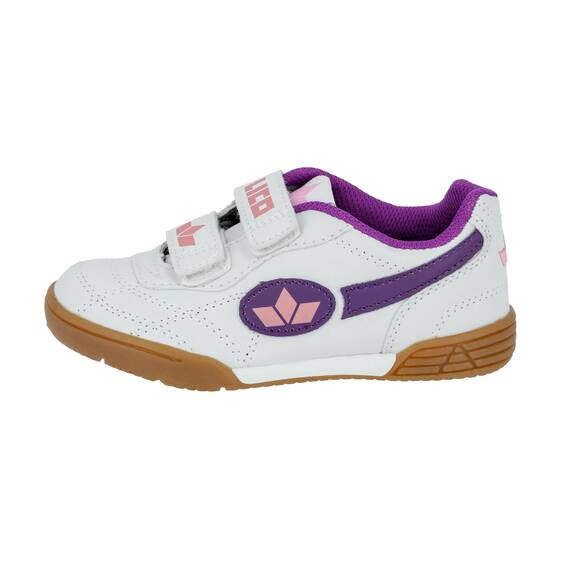 Lico Bernie V Unisex Kinder Multisport Indoor Schuhe, Weiß/ Lila/ Rosa, 39 EU
