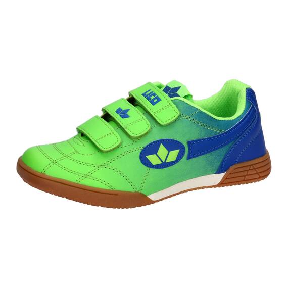 Lico Jungen Hallenschuh Sportschuh Bernie V, Lemon/blau, 36 EU