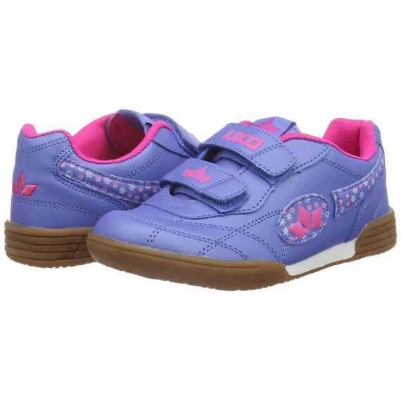 Lico Bernie V, Mädchen Hallenschuhe, Blau (Lila/Pink), 32 EU