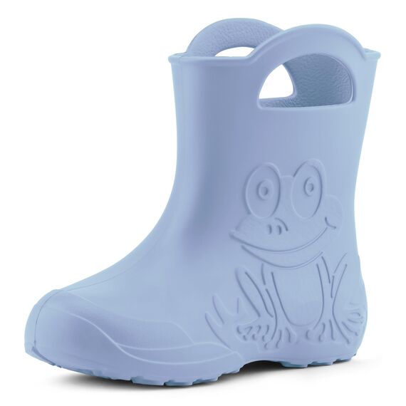 Ladeheid Eva federleichte Kinder Gummistiefel für Jungen und Mädchen Regenschuhe LA-CA-01 (Hellblau, 30/31 EU)