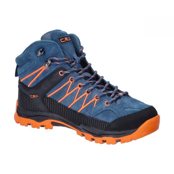 CMP Kids Rigel Mid Trekking Shoes Wp, Wanderschuhe, Bluesteel-Flame,