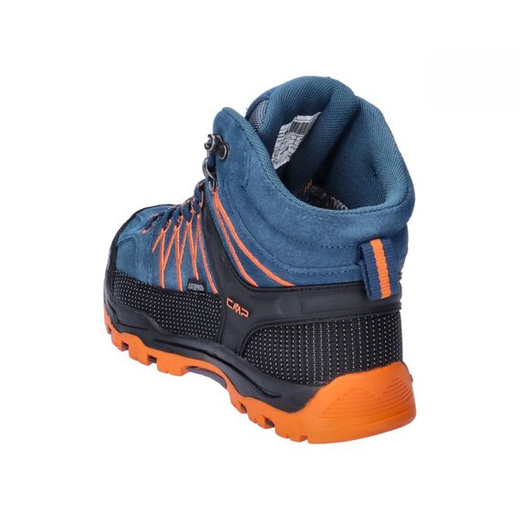 CMP Kids Rigel Mid Trekking Shoes Wp, Wanderschuhe, Bluesteel-Flame,