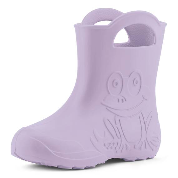 Ladeheid Eva federleichte Kinder Gummistiefel für Jungen und Mädchen Regenschuhe LA-CA-01 Helllila, 32/33 EU