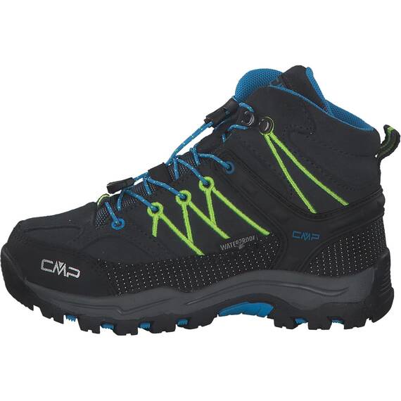 CMP Rigel Mid – Wanderschuhe – Unisex Kinder, Grau/Neongelb, Antracite, Neongelb, 39 EU