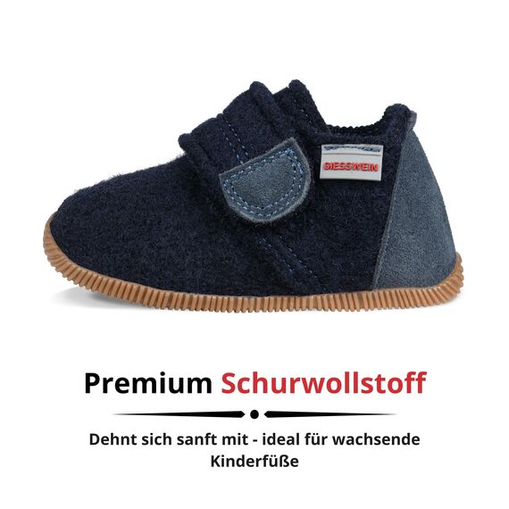 Giesswein Unisex Kinder Oberstaufen Ungefüttert Hausschuhe, Ocean 58823 EU