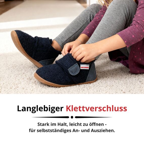 Giesswein Unisex Kinder Oberstaufen Ungefüttert Hausschuhe, Schiefer 01724 EU