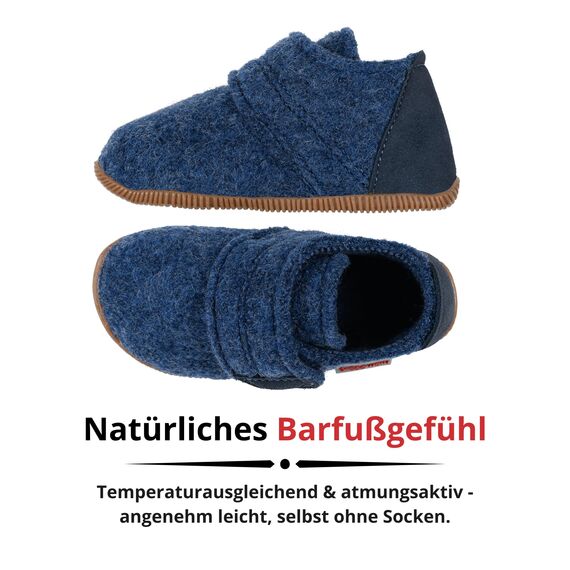 Giesswein Unisex Kinder Oberstaufen Ungefüttert Hausschuhe, Jeans 52719 EU