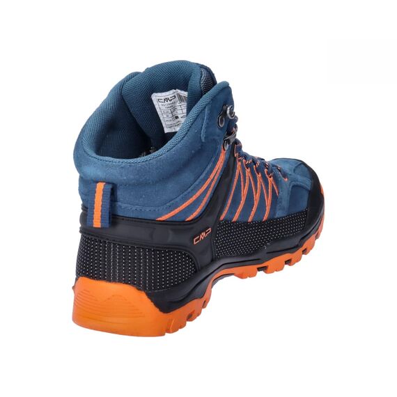 CMP Kids Rigel Mid Trekking Shoes Wp, Wanderschuhe, Bluesteel-Flame,