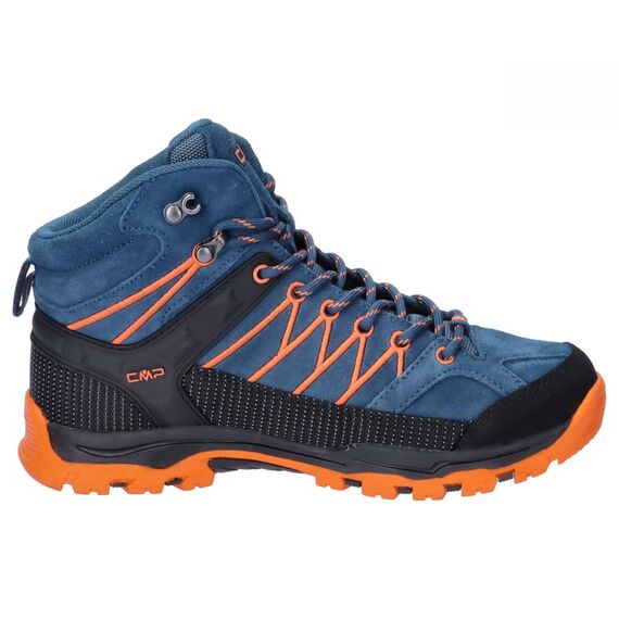 CMP Kids Rigel Mid Trekking Shoes Wp, Wanderschuhe, Bluesteel-Flame,