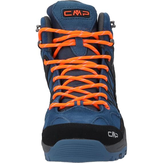 CMP - Kids Rigel Mid Trekking Shoe Wp, Unisex, Dusty Blue-Flash Orange, 41