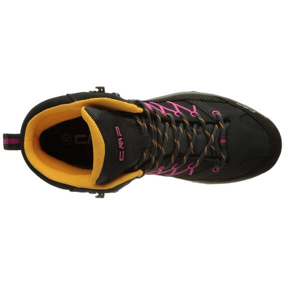 CMP Rigel Mid Trekking Wp Walking Shoe, Antracite-Bouganville, 41 EU, 3Q12944J