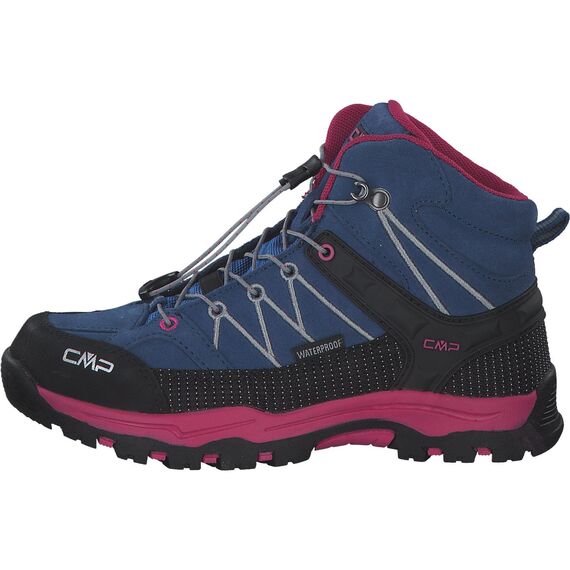 CMP Kids Rigel Mid Trekking Shoes Wp, Wanderschuhe, Ocean-Fuxia,