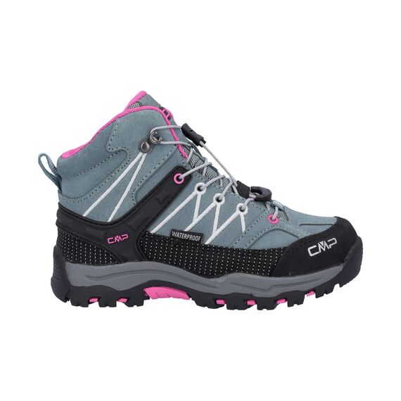 CMP Unisex Kinder Kids Rigel Mid Trekking Wp Walking Shoe, Mineral Green Purple Fluo, 40 EU