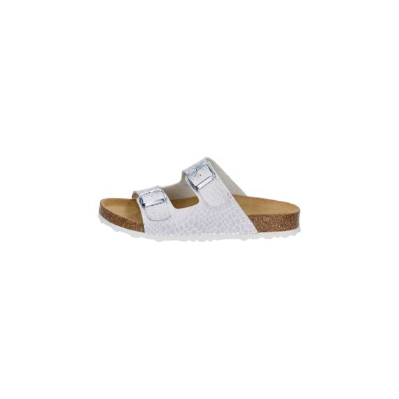 Lico Damen Bioline Platino Pantoletten, Weiss Silber, 36 EU