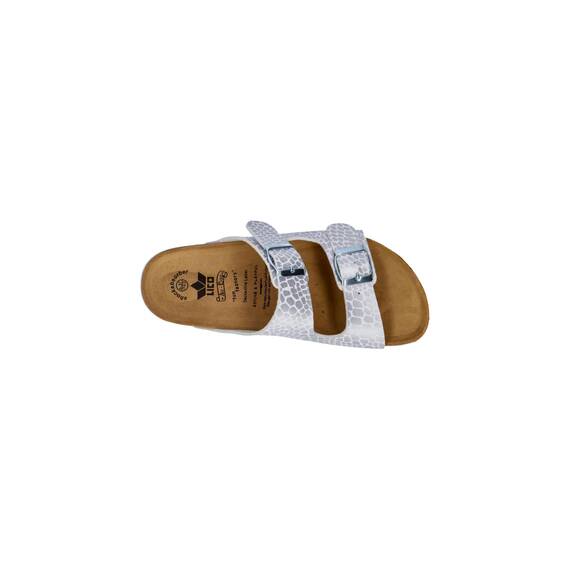 Lico Damen Bioline Platino Pantoletten, Weiss Silber, 36 EU