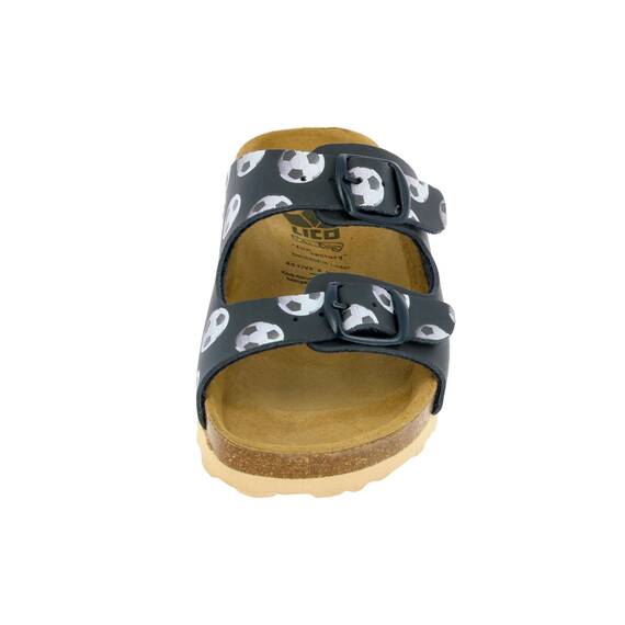 Lico Unisex Kinder BIOLINE KIDS Pantoletten, Marine/ Weiß, 33 EU