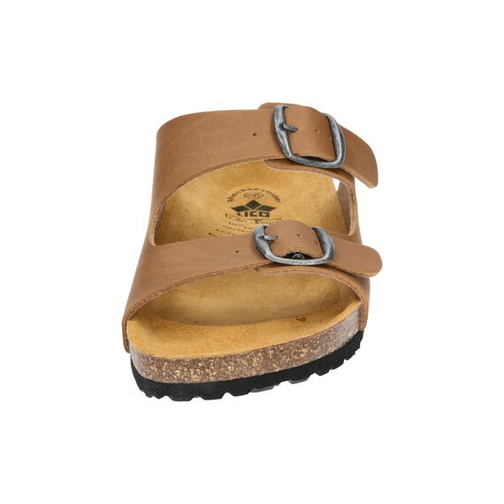 Lico Bioline Pantolette, braun, 37 EU