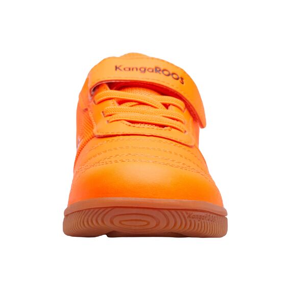 KangaROOS K5-super Court Ev, Sneaker Unisex Kinder, Neon Orange Jet Black 7950, 27 EU