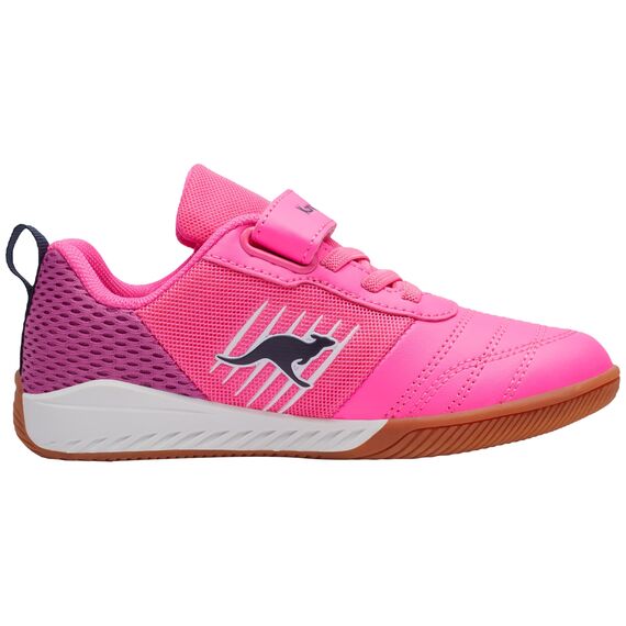 KangaROOS K5-super Court Ev, Sneaker Unisex Kinder, Neon Pink Fuchsia 6211, 32 EU