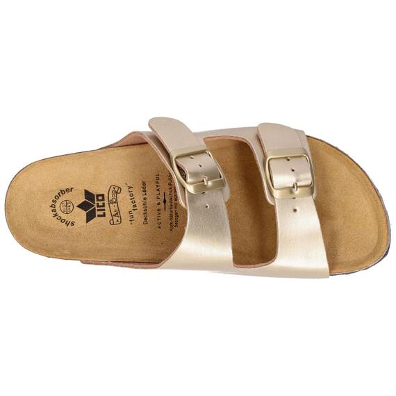 Lico Damen Bioline Platino Pantoletten, Gold, 41 EU
