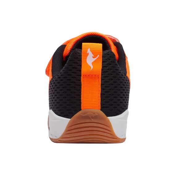 KangaROOS K5-super Court Ev, Sneaker Unisex Kinder, Neon Orange Jet Black 7950, 32 EU