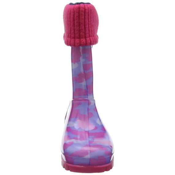 DEMAR Kinder Gummistiefel gefüttert Twister LUX (24/25, Herzen)