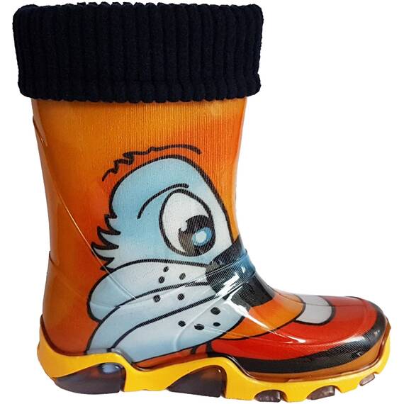 DEMAR Kinder Gummistiefel gefüttert STORMER LUX (Size 22/23 EU) Katze