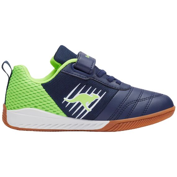 KangaROOS K5-super Court Ev, Sneaker Unisex Kinder, Dark Navy Lime 4054, 39 EU