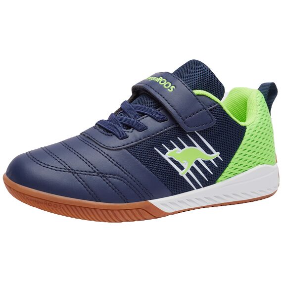 KangaROOS K5-super Court Ev, Sneaker Unisex Kinder, Dark Navy Lime 4054, 38 EU