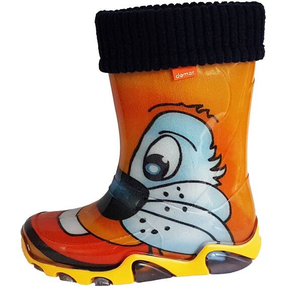 DEMAR Kinder Gummistiefel gefüttert STORMER LUX (Size 22/23 EU) Katze