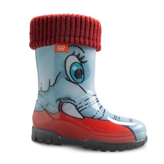 DEMAR Kinder Gummistiefel gefüttert Twister LUX (34/35, Elefant)