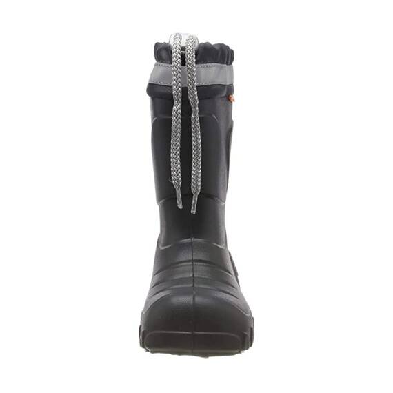 DEMAR Eva federleichte Kinder Gummistiefel mit Stulpe gefüttert Mammut-S (26/27, Graphit)