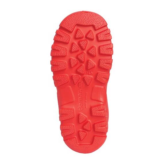 DEMAR. Eva federleichte Kinder Gummistiefel mit Stulpe gefüttert Mammut-S (24/25, Rot)