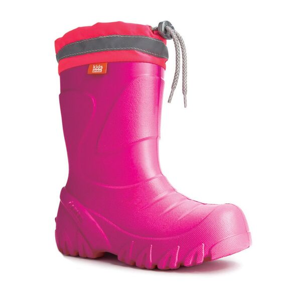 demar. Eva federleichte Kinder Gummistiefel mit Stulpe gefüttert Mammut-S, Graphit, 38/39 EU, Pink