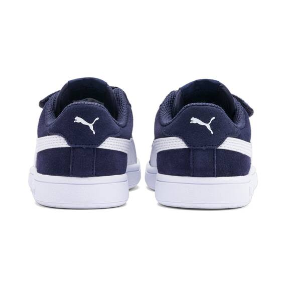 PUMA Unisex Kinder Puma Smash v2 SD V PS Niedrig, Peacoat-Puma White, 33 EU