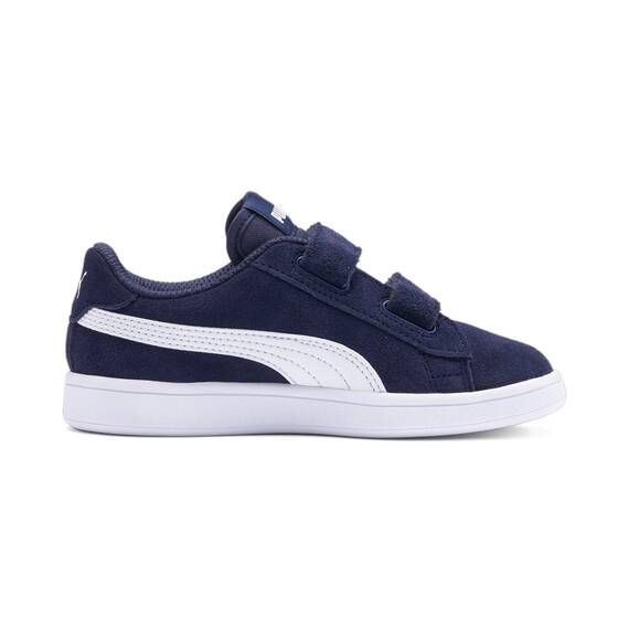 PUMA Unisex Kinder Puma Smash v2 SD V PS Niedrig, Peacoat-Puma White, 33 EU