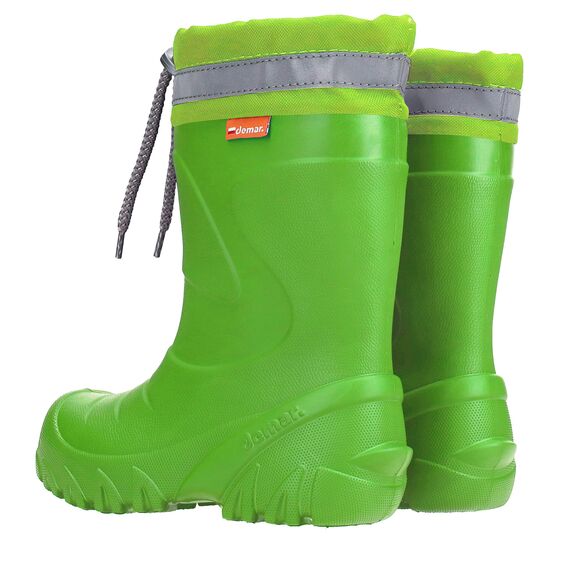 DEMAR. Eva federleichte Kinder Gummistiefel mit Stulpe gefüttert Mammut-S (28/29, Grün)