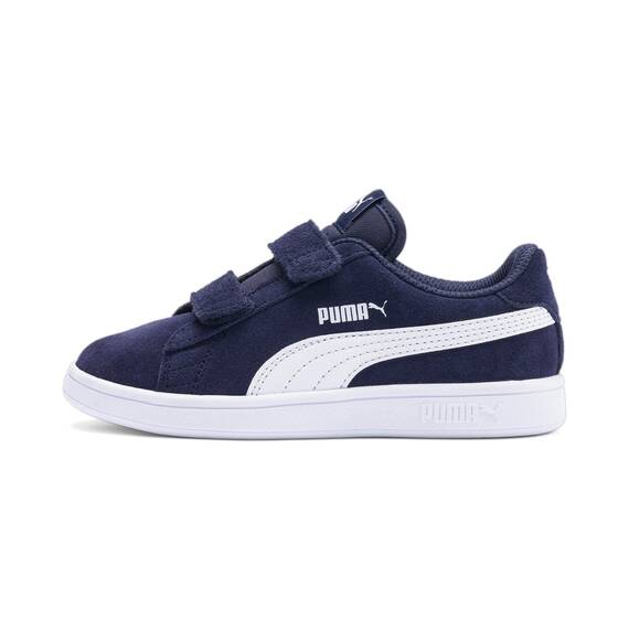 PUMA Unisex Kinder Puma Smash v2 SD V PS Niedrig, Peacoat-Puma White, 31 EU